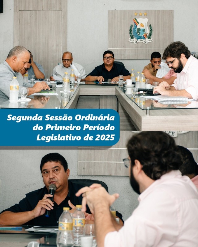 Segunda Sessão Ordinária de 2025 foi realizada no dia 28/01/2025.