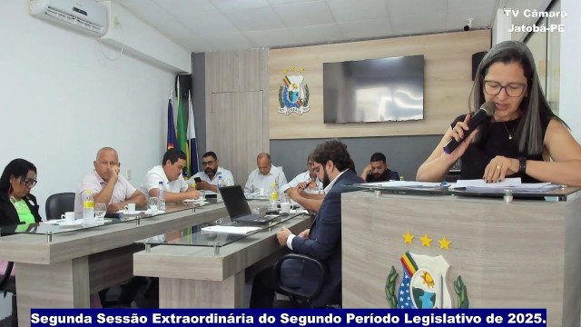 Segunda Sessão Extraordinária do Segundo Período Legislativo de 2025.